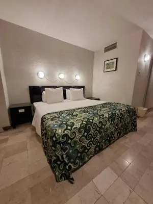 Cama o camas de una habitación en Aristos Puebla