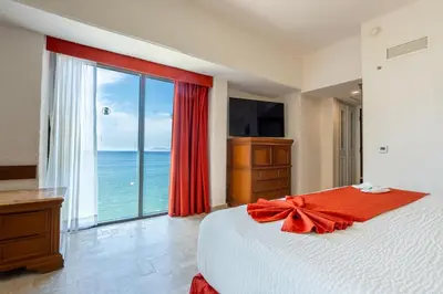 Cama o camas de una habitación en Copacabana Beach Hotel Acapulco