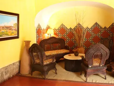 Zona de estar de Hotel Racquet Cuernavaca
