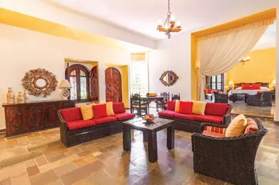 Zona de estar de Hotel Racquet Cuernavaca