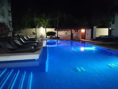 Piscina en o cerca de Departamento en condominio Diamante Turquesa