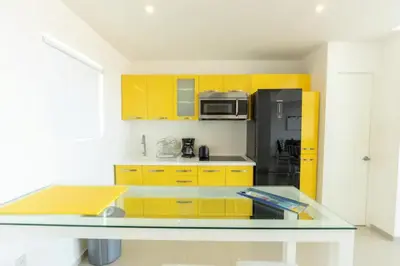 Una cocina o zona de cocina en LOFT PANORAMICO DE LUJO 631 - PUNTA GAVIOTA
