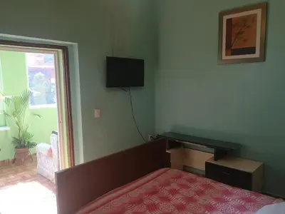 Una televisión o centro de entretenimiento en Depa 2 recamaras Coyoacán