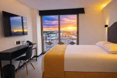 Cama o camas de una habitación en Hotel Tamara