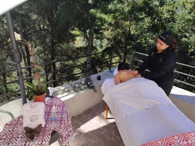 Un balcón o terraza de Hotel Casa Xaa