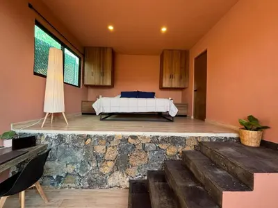 Una televisión o centro de entretenimiento en Amara Tepoztlán