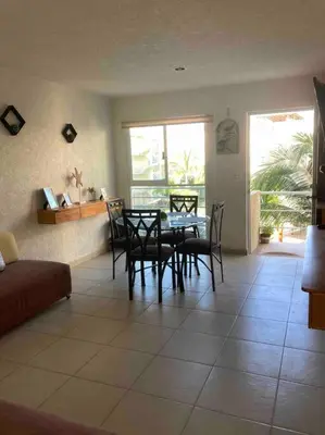 Zona de estar de Acapulco Marina diamante departamento con alberca y club náutico