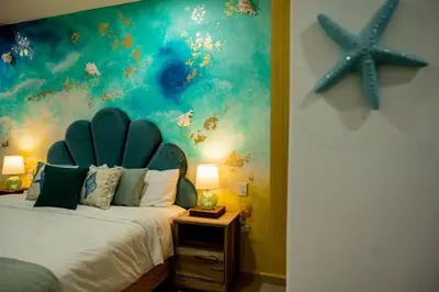 Cama o camas de una habitación en Hotel Boutique Madre Tierra