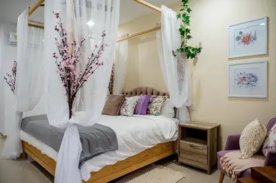 Cama o camas de una habitación en Hotel Boutique Madre Tierra