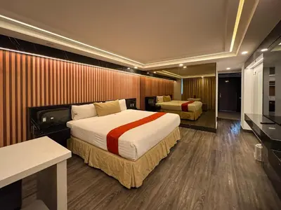 Cama o camas de una habitación en Hotel Montreal