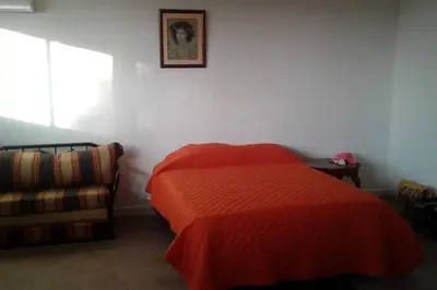 Cama o camas de una habitación en Casa con vista espectacular al mar con alberca