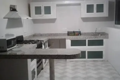 Una cocina o zona de cocina en Casa con vista espectacular al mar con alberca