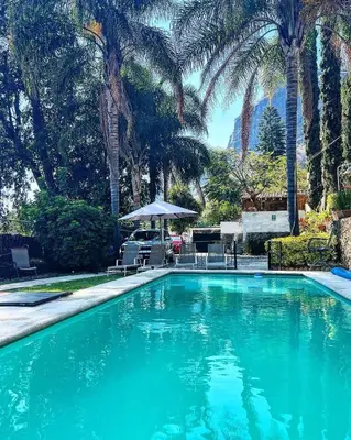Piscina en o cerca de Hospedaje Casa Teotleco