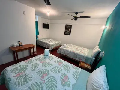 Cama o camas de una habitación en Hotel Doña Mary Huatulco