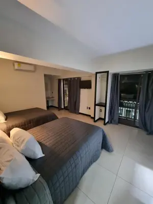 Cama o camas de una habitación en EMS Hoteles Centro Histórico