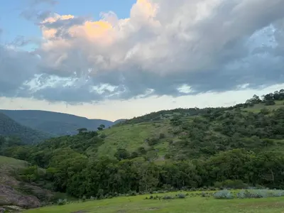 Paisaje cerca de este camping