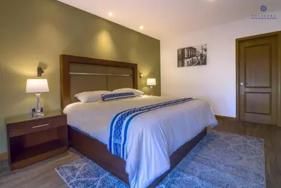 Cama o camas de una habitación en Hotel Talavera Teziutlan