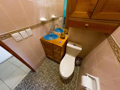 Un baño de La Hacienda Tilantongo