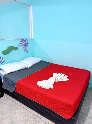 Cama o camas de una habitación en Casita del Árbol