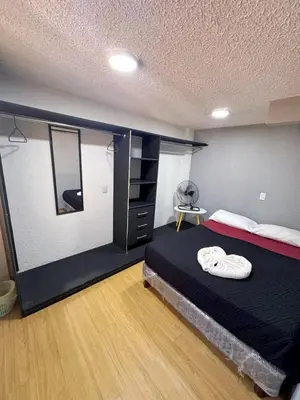 Cama o camas de una habitación en Casita del Árbol