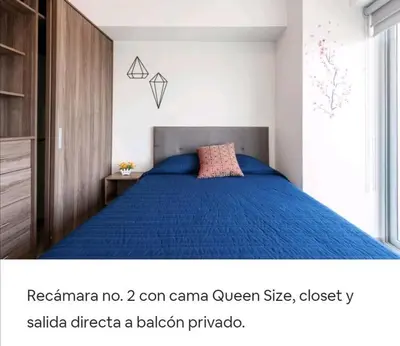 Cama o camas de una habitación en San Ángel UNAM 3 recámaras/2parking