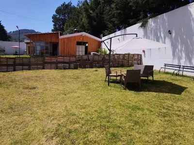 Jardín al aire libre en ESTANCIA 360 HERMOSA CABAÑA PARA PAREJA O FAMILIA