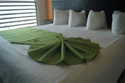 Cama o camas de una habitación en Hotel Torres Eugenia