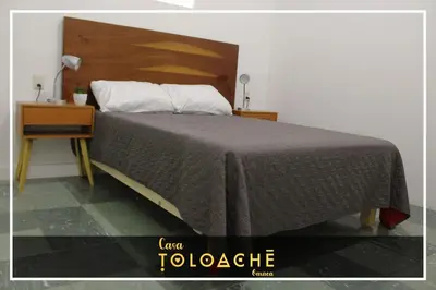 Cama o camas de una habitación en CASA TOLOACHE