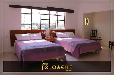 Cama o camas de una habitación en CASA TOLOACHE