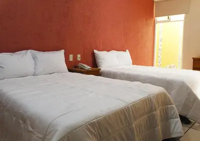 Cama o camas de una habitación en Hotel Malinalli Bella Vista