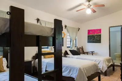 Cama o camas de una habitación en Quinta Taboo