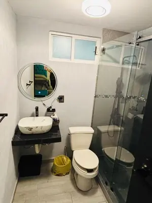 Un baño de Depa Frente al aeropuerto hasta 12 Huéspedes