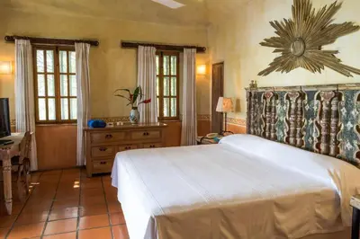 Cama o camas de una habitación en Villa del Puerto