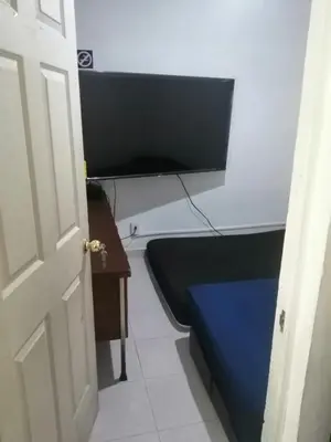 Una televisión o centro de entretenimiento en A 5 minutos GNP Hostal Foro Sol Palacio Deportes Aeropuerto A PET FRIENDLY se aceptan mascotas bajo peticion