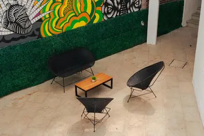 Zona de estar de Casa Don José: BUGAMBILIAS Suite