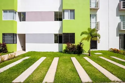 Jardín al aire libre en El descanso del guerrero