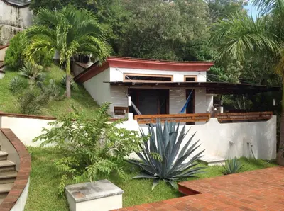 Jardín al aire libre en Casa Flor de Mar