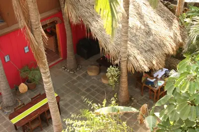 Jardín al aire libre en Posada Paloma