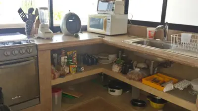 Una cocina o zona de cocina en Penthouse VLM Gran Terraza 200 metros vista inmejorable piscina gigante
