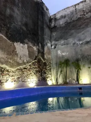 Piscina en o cerca de Casa con alberca dentro de ex-hacienda en Atlixco