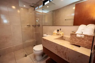 Un baño de Hotel Rosa Mexicano