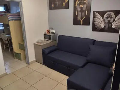 Zona de estar de Apartamento a minutos caminando del Aeropuerto CDMX Terminal 1