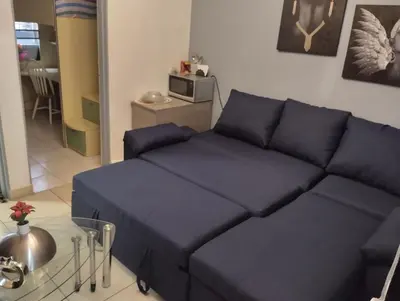 Zona de estar de Apartamento a minutos caminando del Aeropuerto CDMX Terminal 1