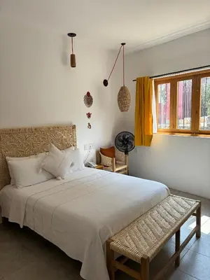 Cama o camas de una habitación en Santa Cecilia Hotel