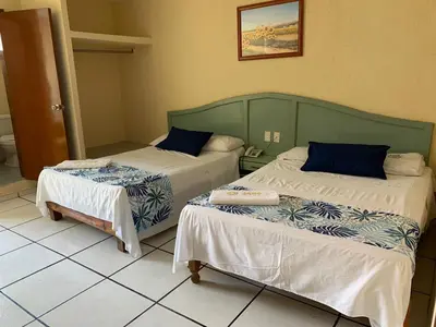 Cama o camas de una habitación en Hotel Jar8 Boca -Cerca WTC y plazas comerciales-