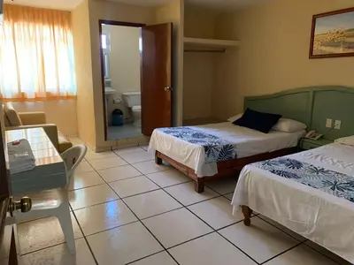 Cama o camas de una habitación en Hotel Jar8 Boca -Cerca WTC y plazas comerciales-