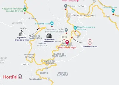 Plano de Casa Colonial Taxco Centro