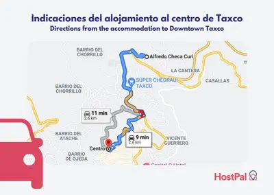 Plano de Casa El Mirador Taxco