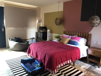 Cama o camas de una habitación en Casa Crónica
