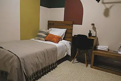 Cama o camas de una habitación en Casa Crónica